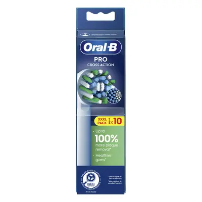 Oral-B Pro - 10 brossettes Cross Action Blanches - 30 mois