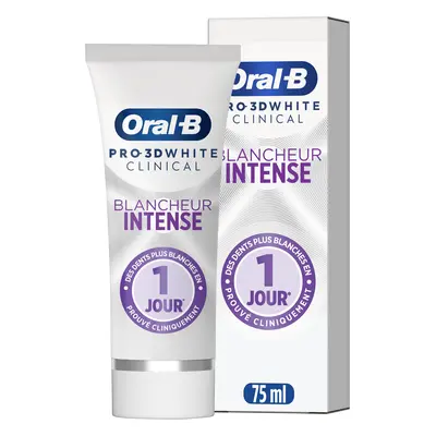 Dentifrice Oral-B Pro 3D White Clinical Blancheur Intense Blanc Éclatant 75 ml