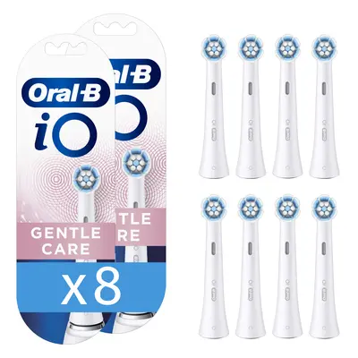 Oral-B iO - 8 brossettes Gentle Care Blanches - 24 mois