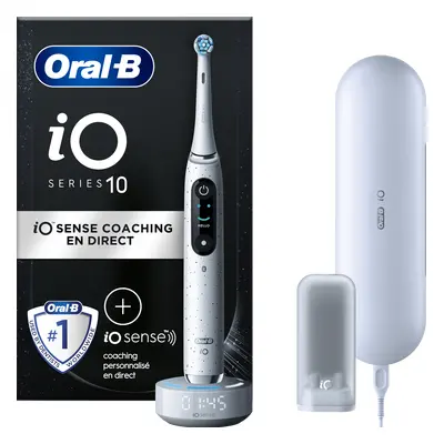 Oral-B iO 10 Blanche Brosse à dents électrique avec brossette