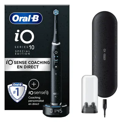 Oral-B iO 10 Noire Brosse à dents électrique avec brossette