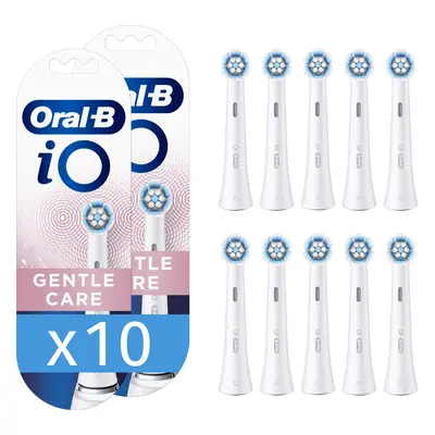 Oral-B iO - 10 brossettes Gentle Care Blanches - 30 mois