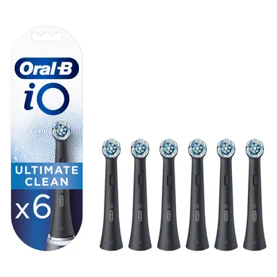 Oral-B iO - 6 brossettes Ultimate Clean Noires - 18 mois