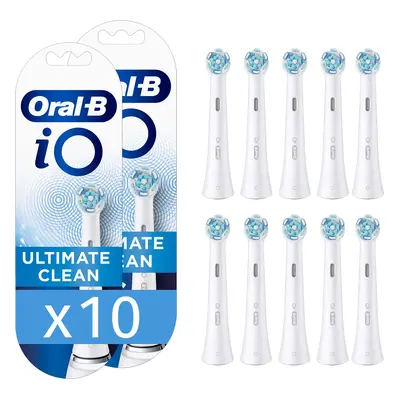 Oral-B iO - 10 brossettes Ultimate Clean Blanches - 30 mois