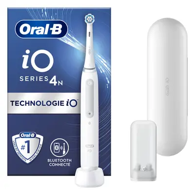 Oral-B iO 4 Blanche Brosse à dents électrique avec brossette