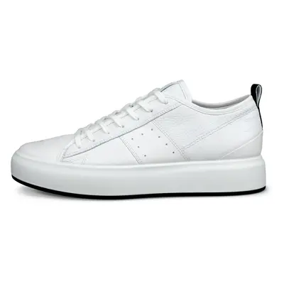 ECCO Street Ace M - Baskets en cuir pour homme - Blanc - Size: 39 (UK 6)