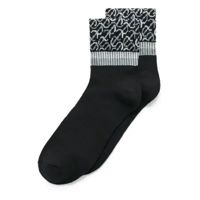 ECCO Vibe Wave Ankle-Cut - Chaussettes basses pour femme - Noir - Size: 35-38 (UK 2.5-5.5)