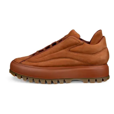 ECCO Street Ace RAL7000 M - Baskets en nubuck pour homme - Marron - Size: 39 (UK 6)