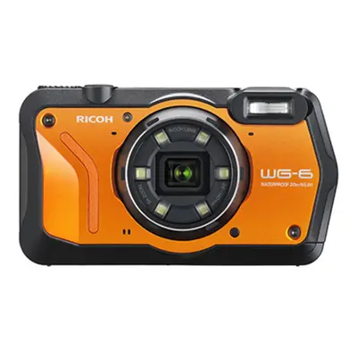 Ricoh WG-6 1/2.3 Appareil-photo compact 20 MP CMOS 3840 x 2160 pixels Noir, Orange - Neuf