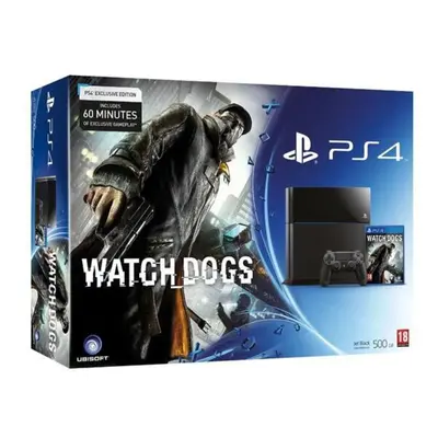 Console PS4 500 Go Noire + Watch Dogs - Excellent état