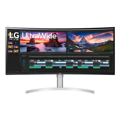 LG 38WN95CP-W écran plat de PC 96,5 cm (38 ) 3840 x 1600 pixels Quad HD+ QLED Blanc - Neuf