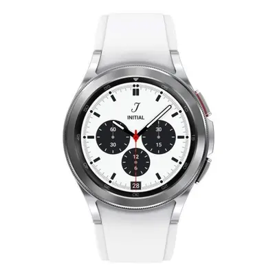 Galaxy Watch4 Classic 42mm boitier Argent - Super AMOLED - Bluetooth - Bracelet sport Blanc - Ne