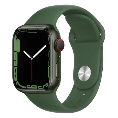 Watch Series 7 (GPS + Cellular) Boîtier en Aluminium Vert de 41 mm, Bracelet Sport - Excellent é