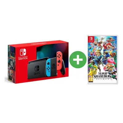 Switch & Super Smash Bros Ultimate - Console de jeux portables 15,8 cm (6.2 ) 32 Go Écran tactil