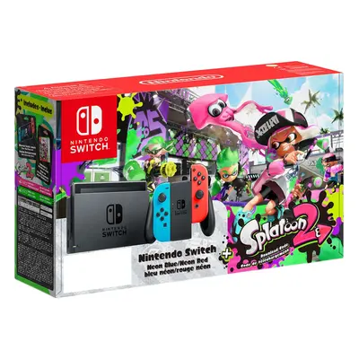 Switch & Splatoon 2 - console de jeux portables 15,8 cm (6.2 ) 32 Go Wifi Noir, Bleu, Rouge - Ex