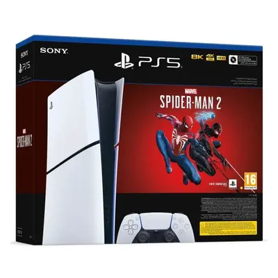 Pack PS5 Slim & Marvel's Spider-man 2 - Console de jeux PlayStation 5 Slim 1 To (Digitale) - Exc