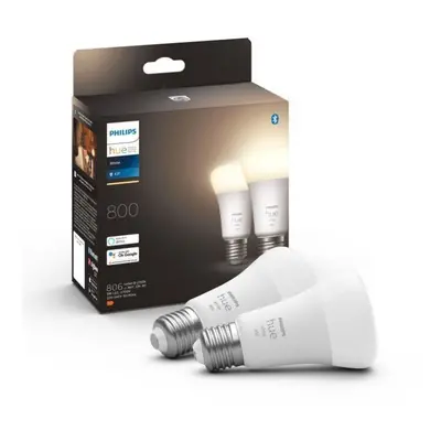 PHILIPS Hue White Ampoules LED connectées E27 - Compatible Bluetooth pack de 2 - Neuf