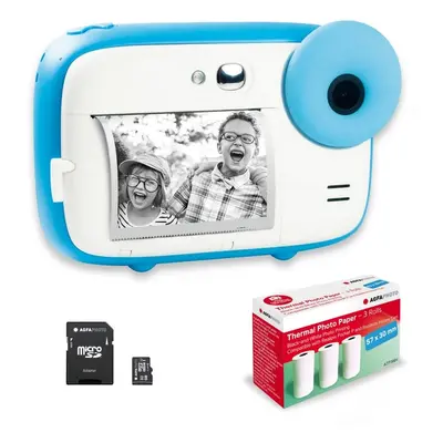 AGFA PHOTO Pack Realikids Instant Cam + 1 carte Micro SD 32GB + 3 rouleaux Papier Thermique ATP3