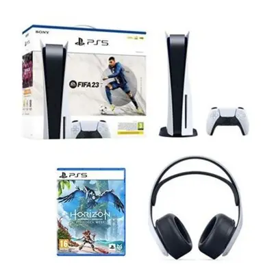 Pack PS5 & Fifa 23, Horizon Forbidden West, Casque Sony Pulse 3D - Console de jeux Playstation 5