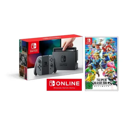 Switch + Super Smash Bros. Ultimate + 3 Months Online console de jeux portables 15,8 cm (6.2 ) 3