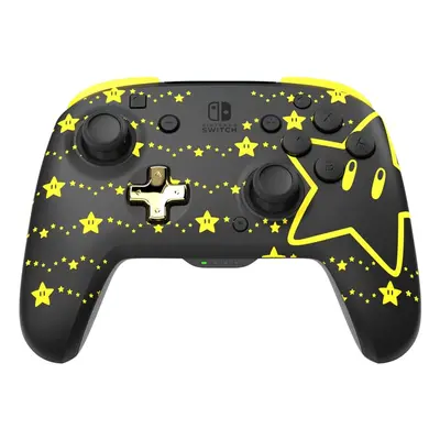 PDP REMATCH GLOW Manette de jeu Nintendo Switch, Nintendo Switch OLED, Noir, Jaune - Neuf