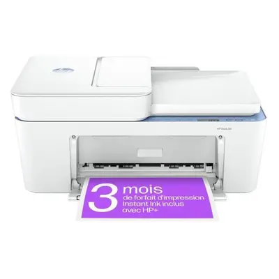 Imprimante tout-en-un HP Deskjet 4222e jet d'encre couleur Copie Scan - 3 mois d'Instant ink inc