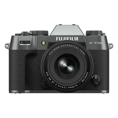 Fujifilm X-T50 Argent Anthracite + XF16-50mm, Appareil photo hybride - Neuf