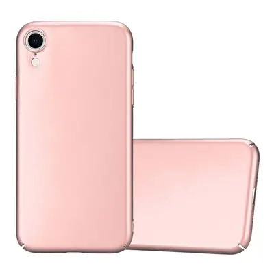 Coque pour Apple iPhone XR en METALLIC OR ROSE Hard Case Housse de protection Étui d'aspect méta