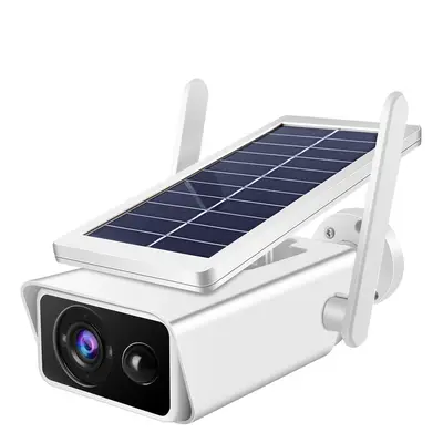 Caméra de Surveillance Exterieur IP 1080p Solaire Vision Nocturne Mouvement WiFi YONIS - Neuf