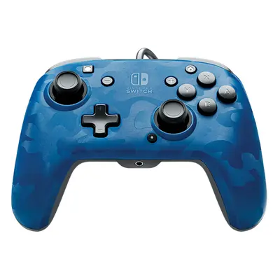 Manette de jeu Faceoff Deluxe+ Analogique/Numérique Nintendo Switch Bleu - Neuf