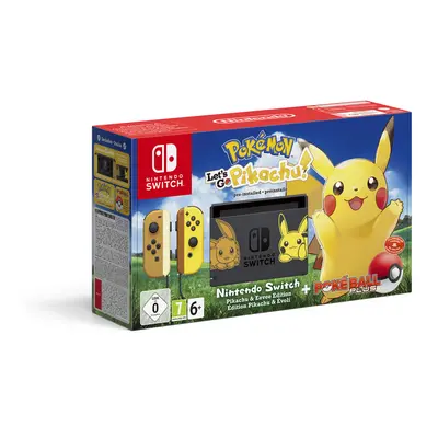 Switch Ed. Let's Go, Pikachu! - Console de jeux portables 15,8 cm (6.2 ) 32 Go Wifi Noir, Jaune 