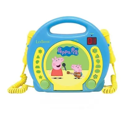 PEPPA PIG Lecteur CD karaoké enfant avec 2 microphones LEXIBOOK - Neuf