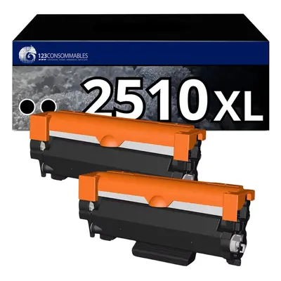 123CONSOMMABLES - TN2510XL - Toner compatible pour Brother TN-2510 TN2510 TN2510XL TN 2510XL pou