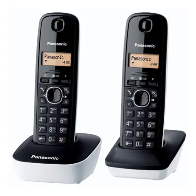 Panasonic KX-TG1612 Téléphone DECT Identification de l'appelant Noir, Blanc - Neuf