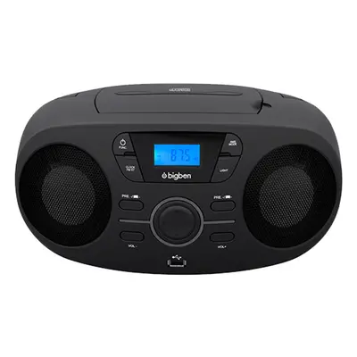 Radio Lecteur CD avec effets lumineux CD61NUSB Noir Bigben Audio - Neuf