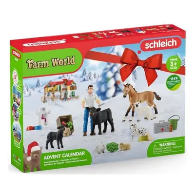 Calendrier de l'Avent Farm World 2022 - SCHLEICH - 98643 - A partir de 3 ans - Neuf