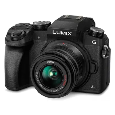 Panasonic Lumix DMC-G7 + G VARIO 14-42mm MILC 16 MP Live MOS 4592 x 3448 pixels Noir - Neuf