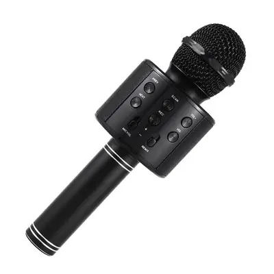 Riff WS-858 Microphone karaoké avec haut-parleurs Aux et Micro SD Noir - Neuf