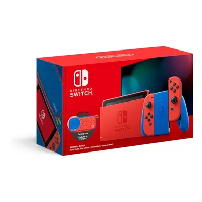 Switch - Edition Mario (Rouge & Bleu) & Housse Mario - Console de jeux portables 15,8 cm (6.2 ) 