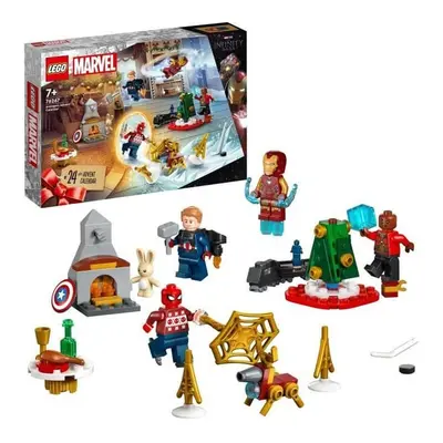 LEGO Marvel 76267 Le Calendrier de l'Avent des Avengers 2023, 24 Cadeaux incluant Captain Americ