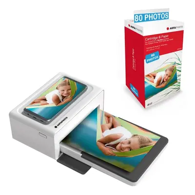 AGFA PHOTO Pack Imprimante Realipix Moments + Cartouches et papiers 80 photos supplémentaires - 