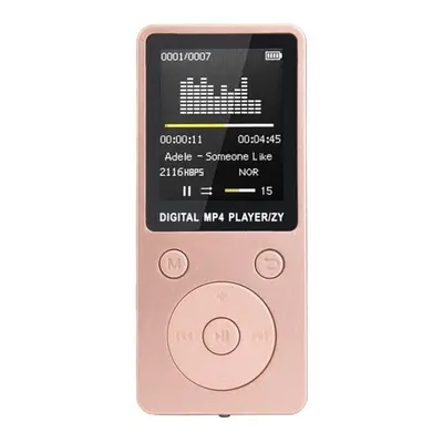 Lecteur Mp4 MP3 Écran 1.8 Pouce Baladeur Enregistreur Fm Radio Micro SD Rose YONIS - Neuf