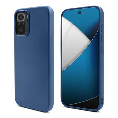 Mode de vie Moozy. Coque conçue pour Xiaomi Redmi Note 10, Redmi Note 10S, bleu nuit – Coque lég