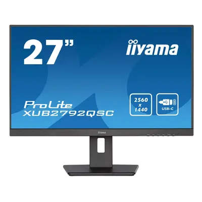 Iiyama ProLite écran plat de PC 68,6 cm (27 ) 2560 x 1440 pixels Wide Quad HD LED Noir - Neuf