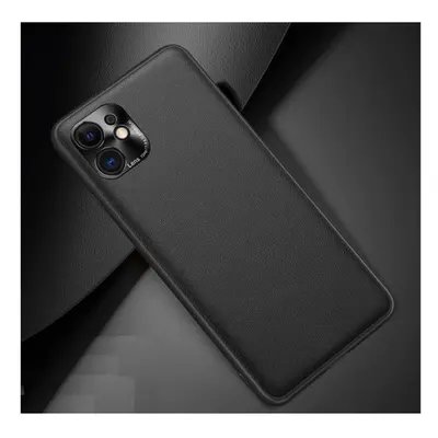 Coque Simili Cuir pour IPHONE 11 Fine Elegante Protege Cameras (NOIR) - Neuf