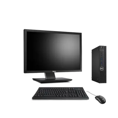 Dell Optiplex 3050 micro Celeron G3900T 2,6Ghz 8Go 128SSD Win10Pro Avec Wi-Fi + écran 22 + Clavi