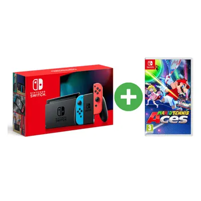 Switch & Mario Tennis Aces - Console de jeux portables 15,8 cm (6.2 ) 32 Go Écran tactile Wifi, 