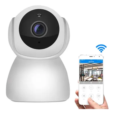 Camera Ip Wifi Motorisee Vision de Nuit Blanc Android Tablette Smartphone Iphone YONIS - Neuf