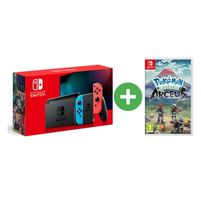 Switch & Pokémon Legends: Arceus - Console de jeux portables 15,8 cm (6.2 ) 32 Go Wifi, Bleu, Gr