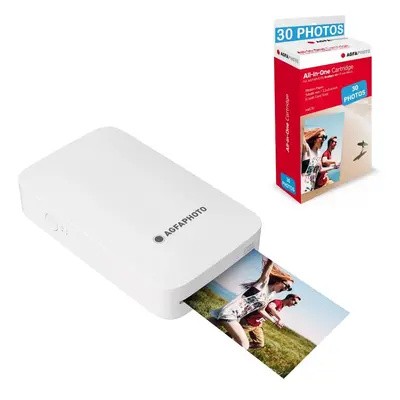 AGFA PHOTO - Pack Imprimante Realipix Mini P + Cartouches et Papiers AMC pour 30 photos - Imprim